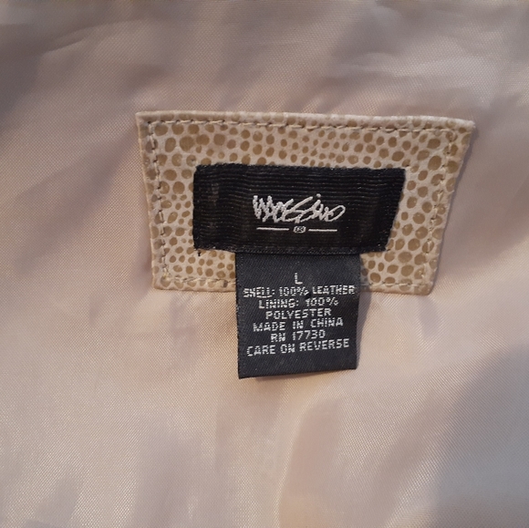 Mossimo Tan Leather Jacket Size Large - Picture 3 of 3